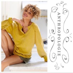 Pilcro Notch-Neck Sweatshirt